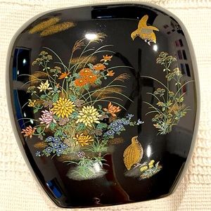 Vintage Yamaji Japanese Flower Vase Hand Painted